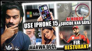 Microsoft Giving iPhone 15 South Korea Robot Suicide Samantha Dangerous Post Virat Kohli FIR