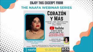 April Video of the Month - Poetry by Yesika Salgado excerpt from a NAAFA Webinar