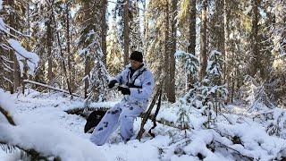 В тайгу с Устаичем. Профукал буржуйский обед А шанс был... Зима пришла нежданно.