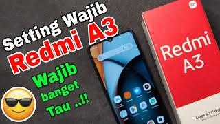 Setting Wajib Redmi A3  Fitur rahasia Redmi A3 wajib kamu tau