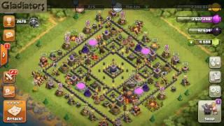 Best TH9.5 DE Farming Base Town Hall 9.5 Dark Elixir Farming Base  Clash of Clans  Gladiators