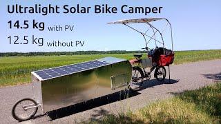 Worlds Lightest Solar Bike Camper 14.5 kg