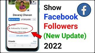 how to show followers on facebook 2022  facebook follower option  facebook followers settings