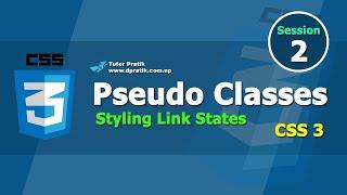 Pseudo Classes CSS - Styling Link States Session 2  CSS 3  Tutor Pratik