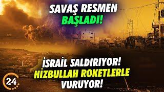 Savaş Resmen Başladı İsrail Lübnan’a Saldırıyor Hizbullah da İsrail’i Vuruyor