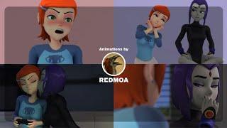 Gwen & Raven Animations by. Redmoa