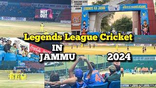 Legends League Cricket in Jammu 2024  MA Stadium  Harbhajan Singh in Jammu  First Match MT vs TH