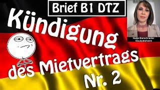 Fristgerechte Kündigung des Mietvertrags Brief B1 DTZ