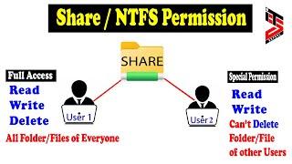How to Share Folder With NTFS Permission in Windows 10   Applying NTFS Permission