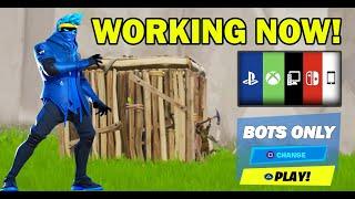*WOW* How To Get Into FULL BOT LOBBIES In Fortnite Chapter 2 Season 3 PS4XBOXPC Bots Lobby Glitch