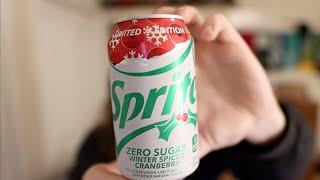 Sprite Zero winter spiced cranberry review you know for Christmas time  ️️￼