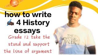 How to write history essay correctly Grade 12 Study tips