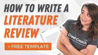 How To Write A Literature Review In 2024 Including AI Tools - FREE TEMPLATE + Examples