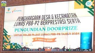 Pengundian Doorprize serta Pemberian Penghargaan Desa dan Kecamatan Lunas PBB-P2 di Kabupaten Jepara