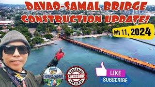 #latestupdate DAVAO-SAMAL CONNECTOR BRIDGE CONSTRUCTION UPDATE AS OF JULY 11 2024 #buildbuildbuild