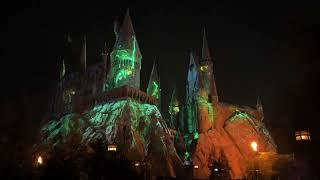 Dark Arts Hogwarts Projection Show 2023 With Drones - Universal Studios Hollywood