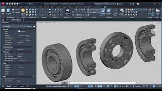 Design of Machine Element in AutoCAD  Ball Bearing in AutoCAD