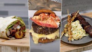 I Tested Everyones Surf and Turf- Sam the Cooking Guy Lobster Burger Shrimp Pasta Short Rib Pizza