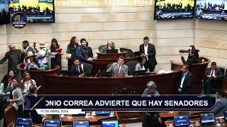 SESIÓN PLENARIA DEL SENADO - 22 de Abril 2024