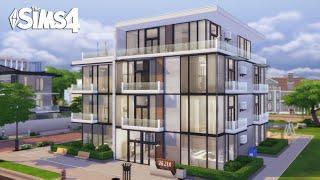 Modern APARTMENT with 6 Unit  The Sims 4 For Rent  No CC  Stop Motion Build