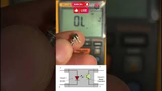 How to Test a 4 pin optocoupler  step by step guide  #electronics #optocoupler #testing #multimeter