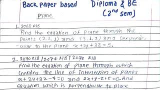 Plane Numerical  Engineering Math 2nd  Diploma & BE Civil  Prashant YT  2nd sem  #engmath