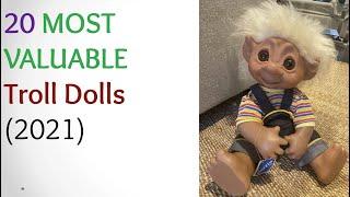 20 Most Valuable TROLL DOLLS sold on eBay Vintage Dam Troll Dolls Russ Troll Dolls