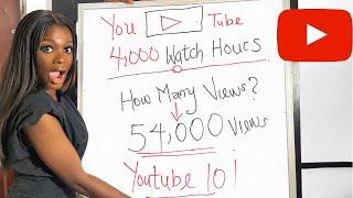 4000 WATCH HOURS EXPLAINED EXACTLY how many views to get MONETIZED  Beat the YouTube Algorithm