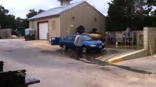 Ernie washing his car...