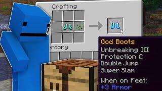 Minecraft Manhunt But Theres God Armour...