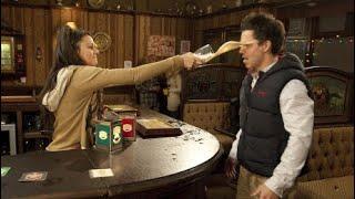 Coronation Street - Tina McIntyre Throws A Pint At Dr Matt Carter 2nd December 2011 Episode 2