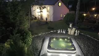 Evening Drone Footage Hot Tub Suppliers Duke Deluxe Hot Tub