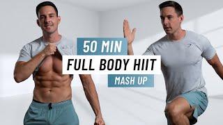 50 MIN FULL BODY CARDIO HIIT Workout - Fat Burn At Home No Equipment