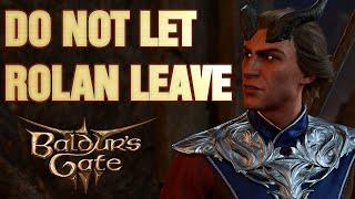 Baldurs Gate 3 Do not make my mistake dont let him leave You lose out on a bunch of items.