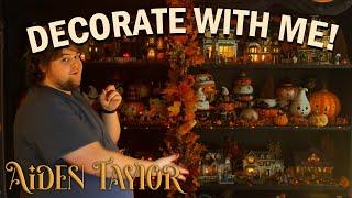  Decorating My Bookshelves for Halloween VillageJohanna ParkerVintage Decor  Aiden Taylor