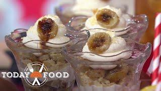 Green goddess burgers banana brûlée dessert Get the recipes