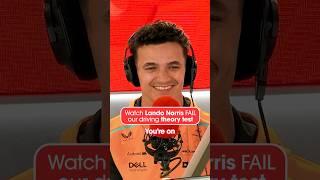 F1 driver Lando Norris fails his driving test 🫣