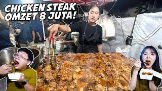 MANTAN PRAMUGARI JUALAN CHICKEN STEAK 20 RIBUAN OMZET RP 8 JUTAHARI 