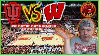 Indiana Hoosiers vs Wisconsin Badgers LIVE WATCH PARTY  Play by Play & Reaction