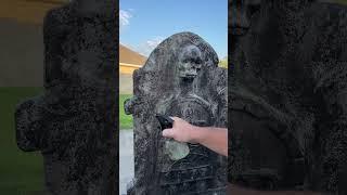 Aging is easy if you know the trick #halloweendiy #halloweendecor #cemetery