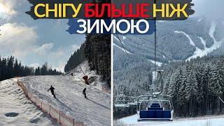 7 березня у БУковелі - СНІГОПАД Траси - ІДЕАЛЬНІСтан трас погода у Буковелі Сезон 2024