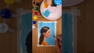 Realistic painting with 10 rs watercolors #shorts