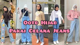 OOTD HIJAB PAKAI CELANA JEANS OOTD HIJAB REMAJA CELANA JEANS + Link produk.