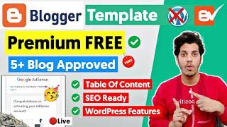 Premium Blogger Template FREE Download  Best Blogger Templates For AdSense Approval 2024