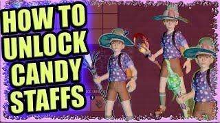 How to Unlock All The Wizard Weapons In Grounded New Update  Candy Staff Magic in Grounded