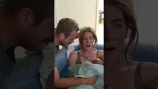 The moments immediately after their son was born #woah #utahbirthvideography #birthvideo #justborn