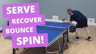 Serve recover bounce spin real coaching session with Ian