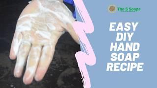 Easy hand soap making recipe   diy hand soap recipe  by The S Soaps