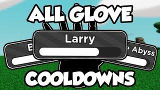 All GLOVE COOLDOWNS in Seconds in Slap Battles  Roblox