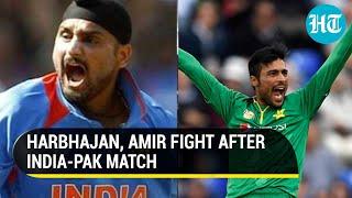 Harbhajan vs Paks Amir on Twitter Break TV to spot-fixing jibes over Indias loss at T20 WC